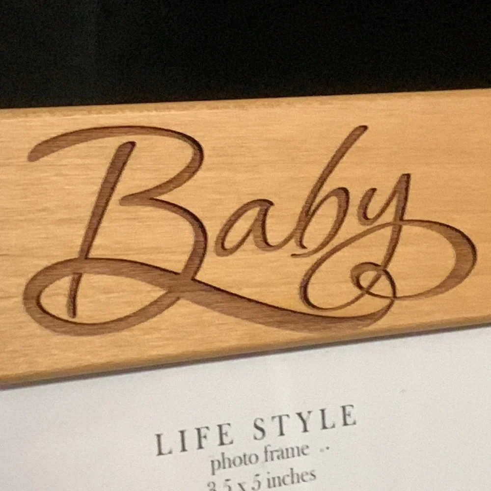 KATE POSH- Baby Picture Frame with Winnie The Pooh Quote